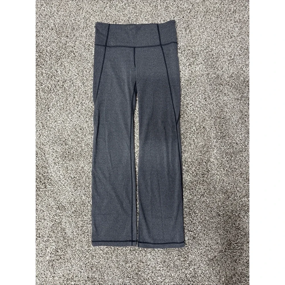 Athleta Leggings Size M Flare Yoga Pants High Rise Activewear Gray